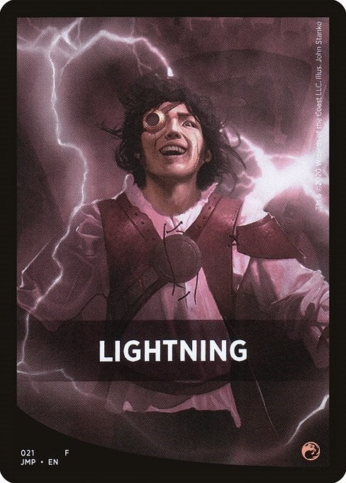 Image for Lightning Theme Card (21) (Jumpstart) - Magic: The Gathering