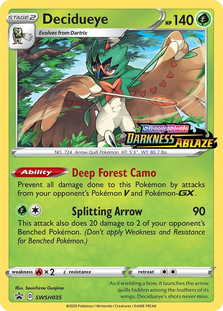 Image for Decidueye - SWSH035 (Prerelease) (SWSH035) (SWSH: Sword & Shield Promo Cards) - Pokemon