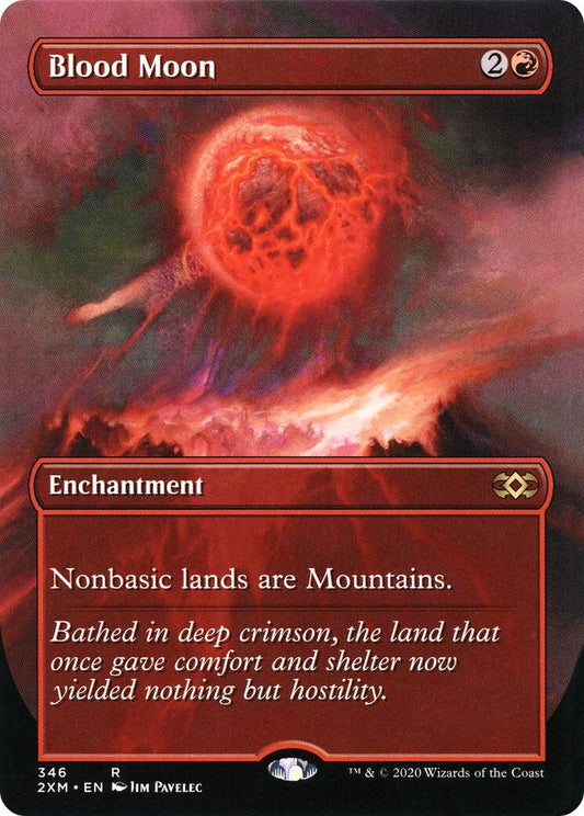 Image for Blood Moon (Borderless) (346) (Double Masters) - Magic: The Gathering
