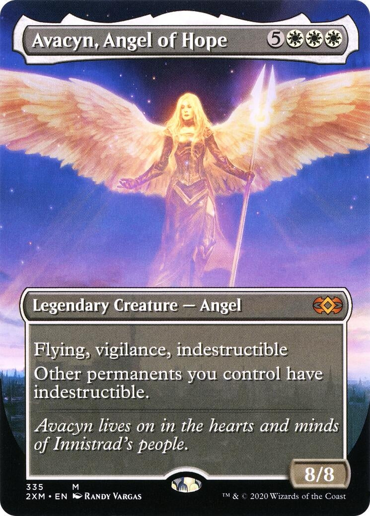 Image for Avacyn, Angel of Hope (Borderless) (335) (Double Masters) - Magic: The Gathering