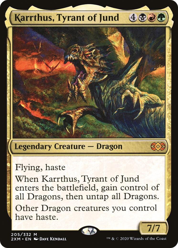 Image for Karrthus, Tyrant of Jund (205) (Double Masters) - Magic: The Gathering