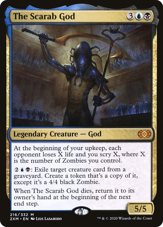 Image for The Scarab God (216) (Double Masters) - Magic: The Gathering