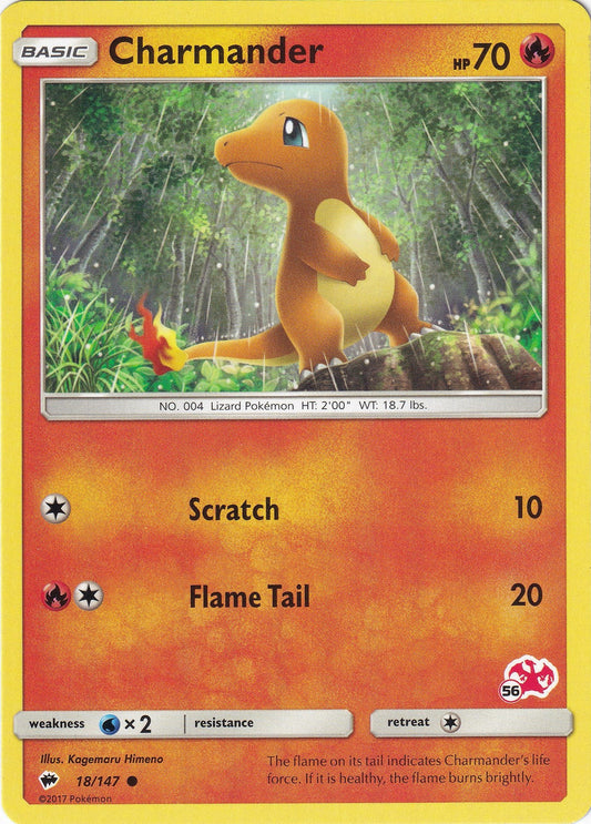 Image for Charmander - 18/147 (#56 Charizard Stamped) (018/147) (Battle Academy) - Pokemon