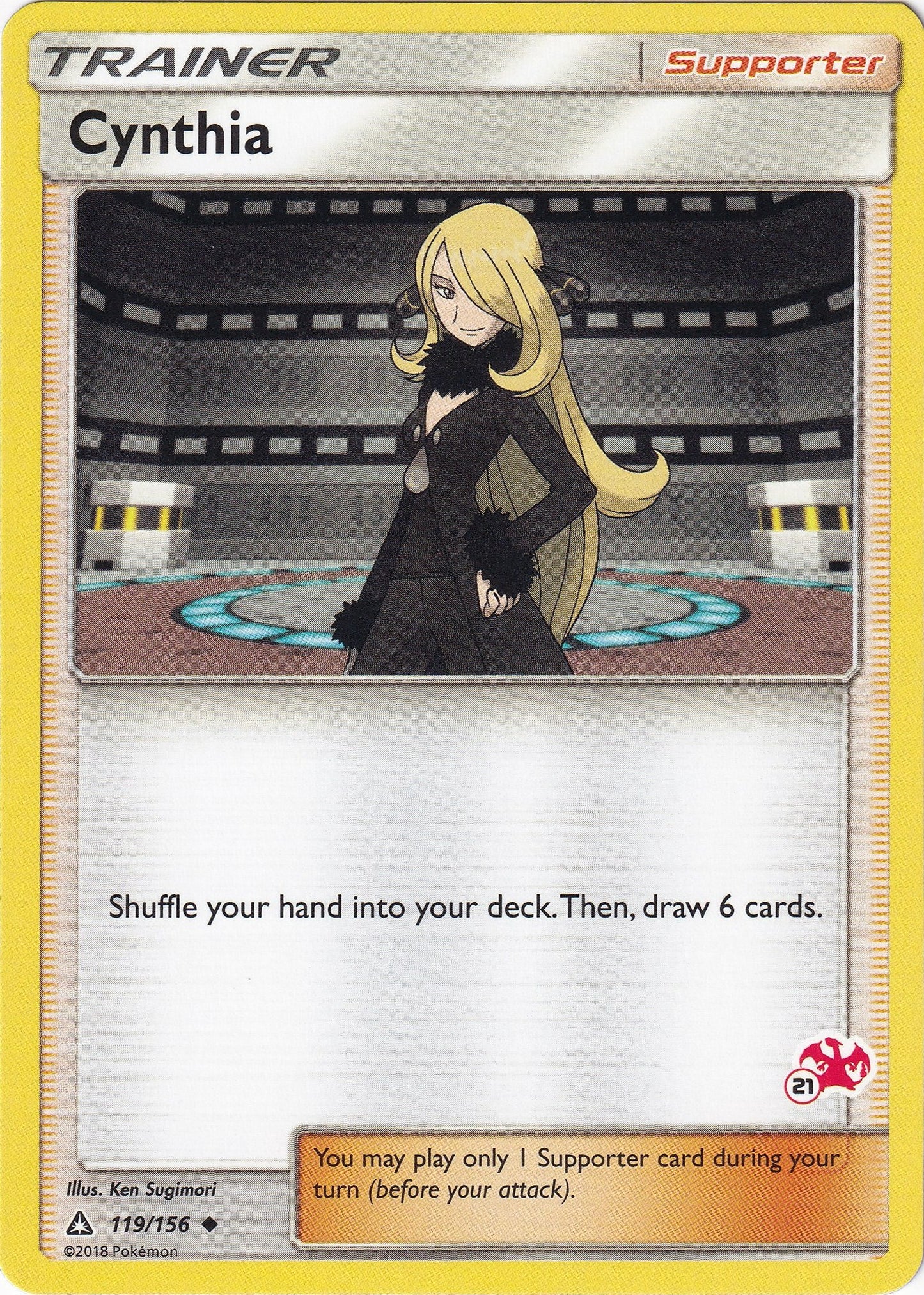 Image for Cynthia - 119/156 (#21 Charizard Stamped) (119/156) (Battle Academy) - Pokemon