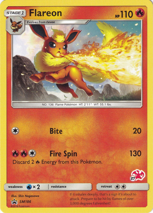 Image for Flareon - SM186 (#27 Charizard Stamped) (SM186) (Battle Academy) - Pokemon