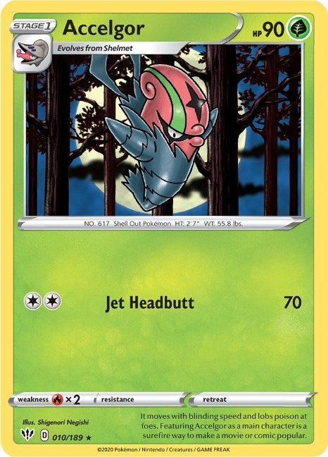 Image for Accelgor (010/189) (SWSH03: Darkness Ablaze) - Pokemon