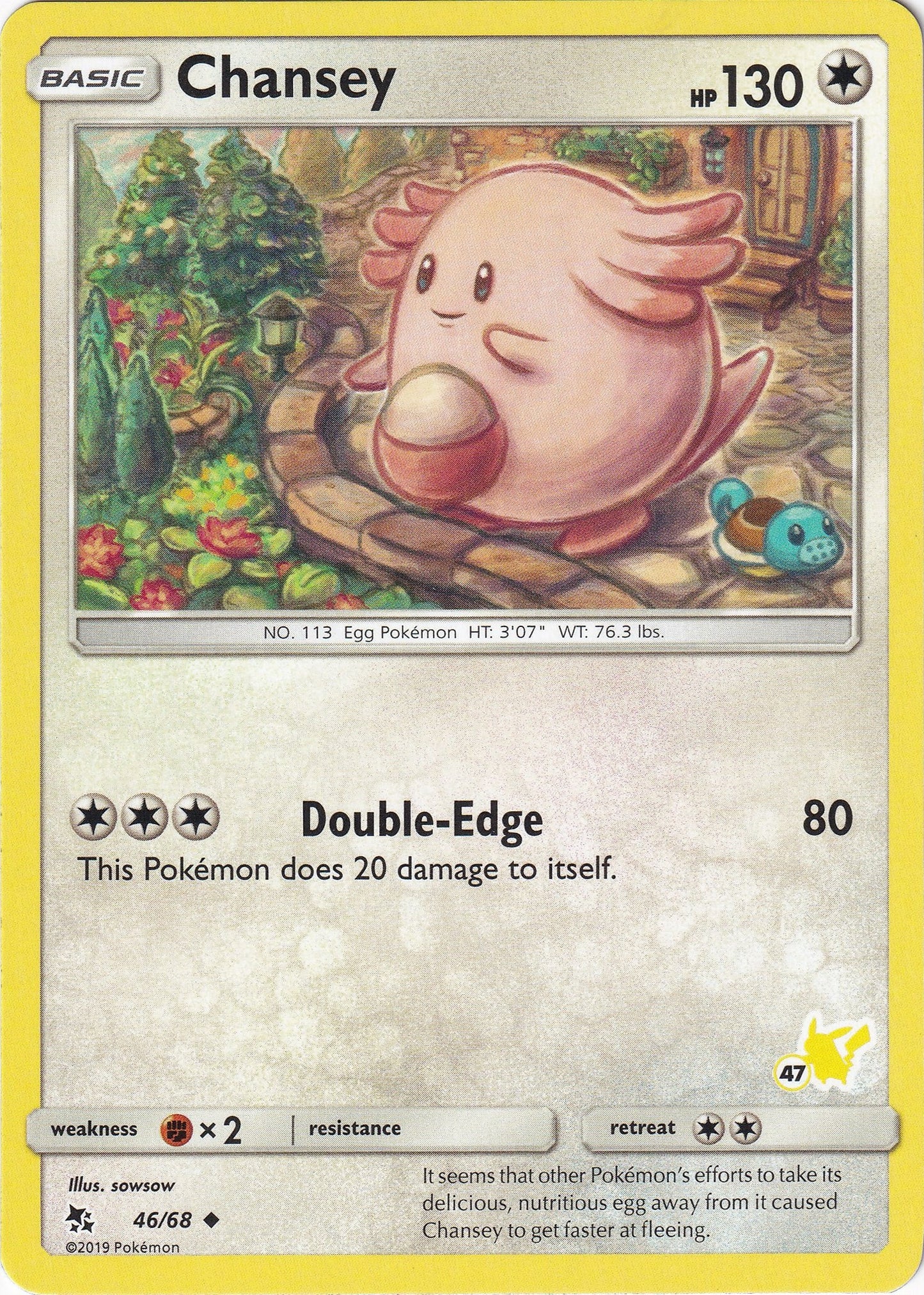 Image for Chansey - 46/68 (#47 Pikachu Stamped) (046/068) (Battle Academy) - Pokemon
