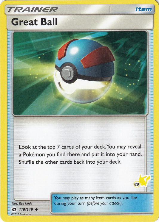 Image for Great Ball - 119/149 (#29 Pikachu Stamped) (119/149) (Battle Academy) - Pokemon