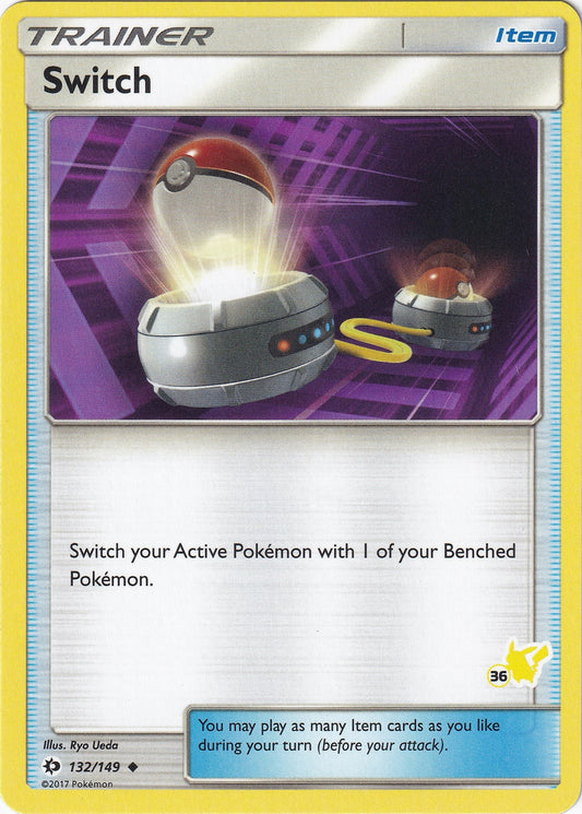 Image for Switch - 132/149 (#36 Pikachu Stamped) (132/149) (Battle Academy) - Pokemon