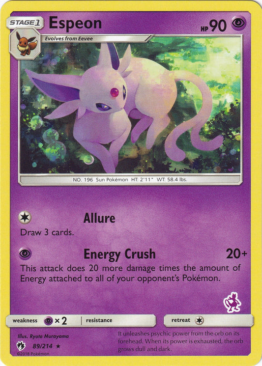 Image for Espeon - 89/214 (Mewtwo Stamped) (089/214) (Battle Academy) - Pokemon