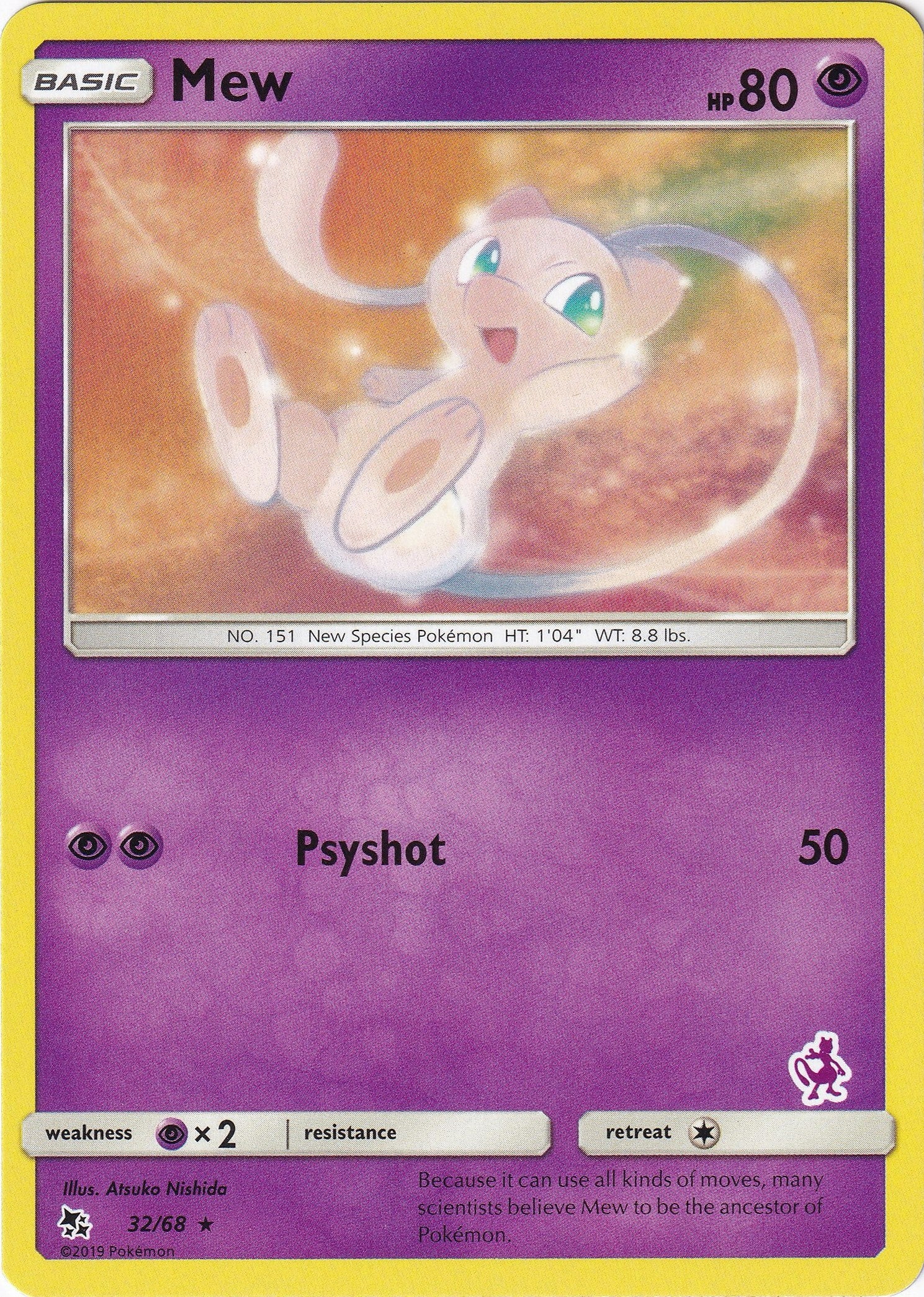 Image for Mew - 32/68 (Mewtwo Stamped) (032/068) (Battle Academy) - Pokemon
