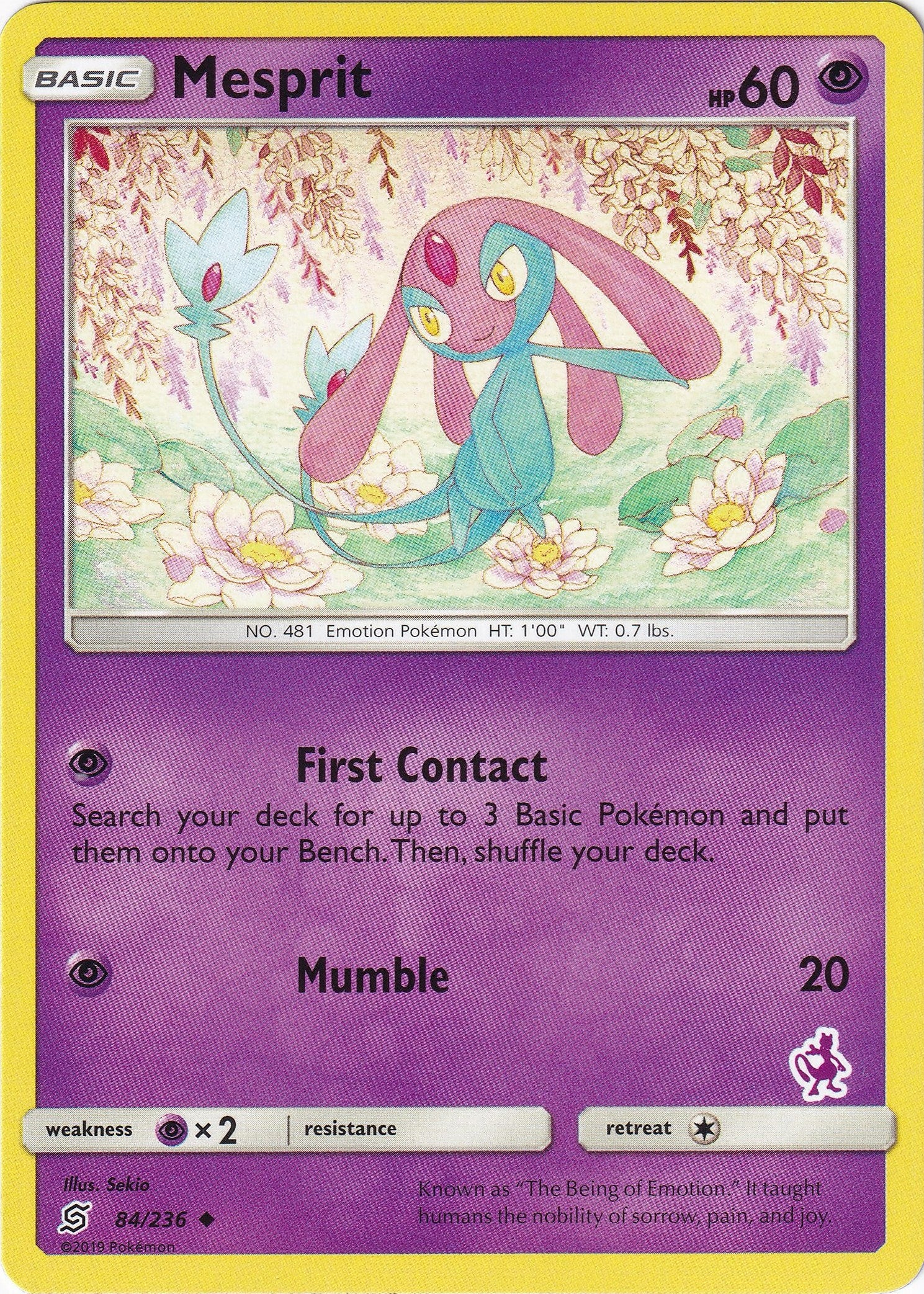 Image for Mesprit - 84/236 (Mewtwo Stamped) (084/236) (Battle Academy) - Pokemon