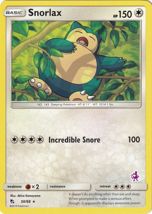 Image for Snorlax - 50/68 (Mewtwo Stamped) (050/068) (Battle Academy) - Pokemon