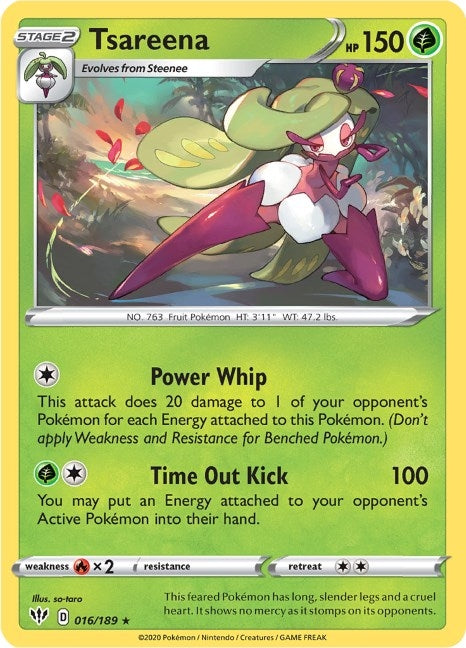 Image for Tsareena (016/189) (SWSH03: Darkness Ablaze) - Pokemon
