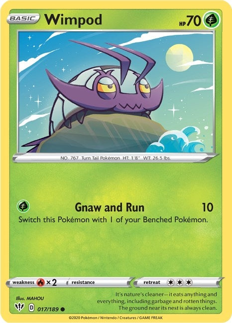 Image for Wimpod (017/189) (SWSH03: Darkness Ablaze) - Pokemon
