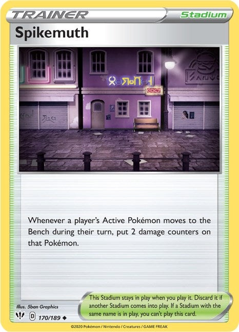 Image for Spikemuth (170/189) (SWSH03: Darkness Ablaze) - Pokemon