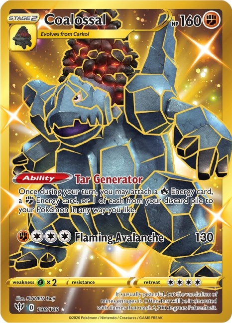 Image for Coalossal (Secret) (198/189) (SWSH03: Darkness Ablaze) - Pokemon