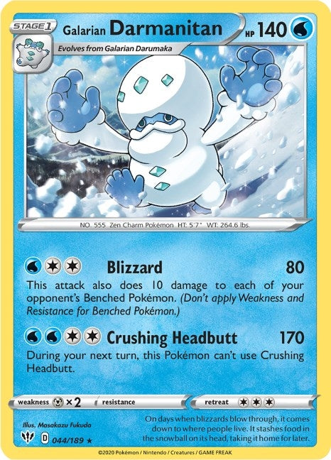 Image for Galarian Darmanitan (44) (044/189) (SWSH03: Darkness Ablaze) - Pokemon