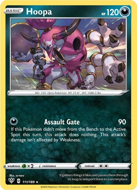 Image for Hoopa (111/189) (SWSH03: Darkness Ablaze) - Pokemon