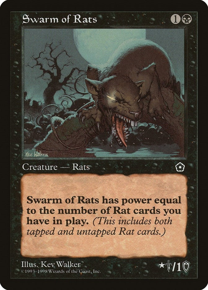 Image for Swarm of Rats (Portal Second Age) - Magic: The Gathering