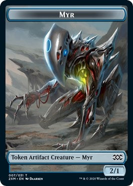 Image for Myr (007) // Elf Warrior Double-Sided Token (7 // 21) (Double Masters) - Magic: The Gathering