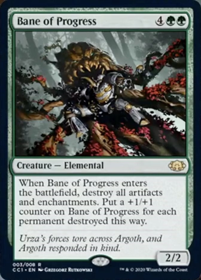 Image for Bane of Progress (3) (Commander Collection: Green) - Magic: The Gathering