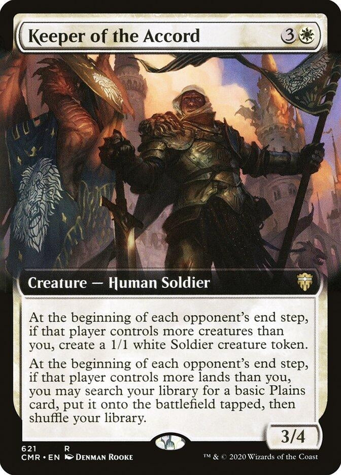 Image for Keeper of the Accord (Extended Art) (621) (Commander Legends) - Magic: The Gathering