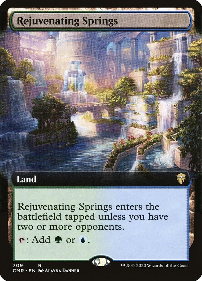 Image for Rejuvenating Springs (Extended Art) (709) (Commander Legends) - Magic: The Gathering