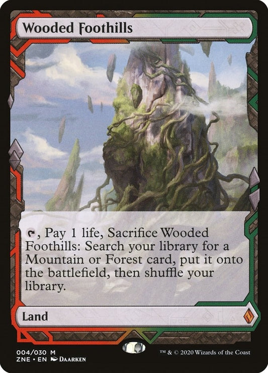 Image for Wooded Foothills (4) (Zendikar Rising Expeditions) - Magic: The Gathering