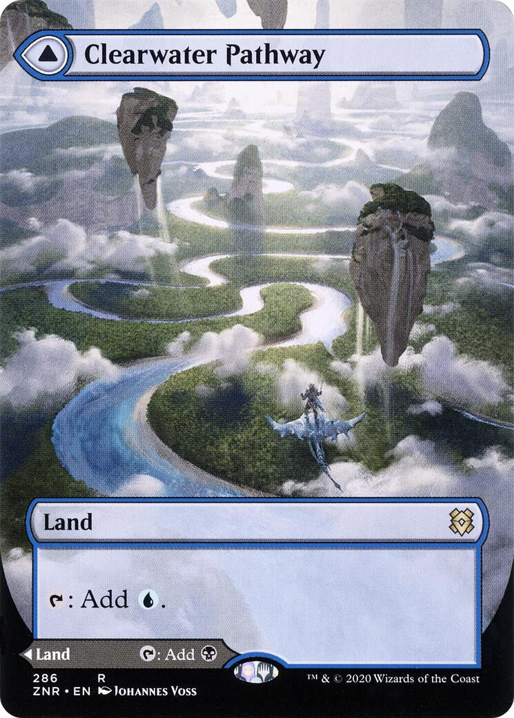 Image for Clearwater Pathway (Borderless) (286) (Zendikar Rising) - Magic: The Gathering