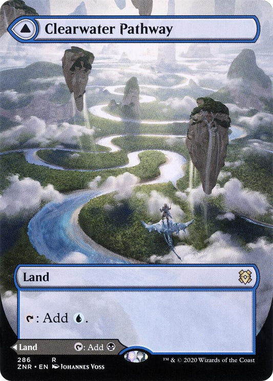 Image for Clearwater Pathway (Borderless) (286) (Zendikar Rising) - Magic: The Gathering
