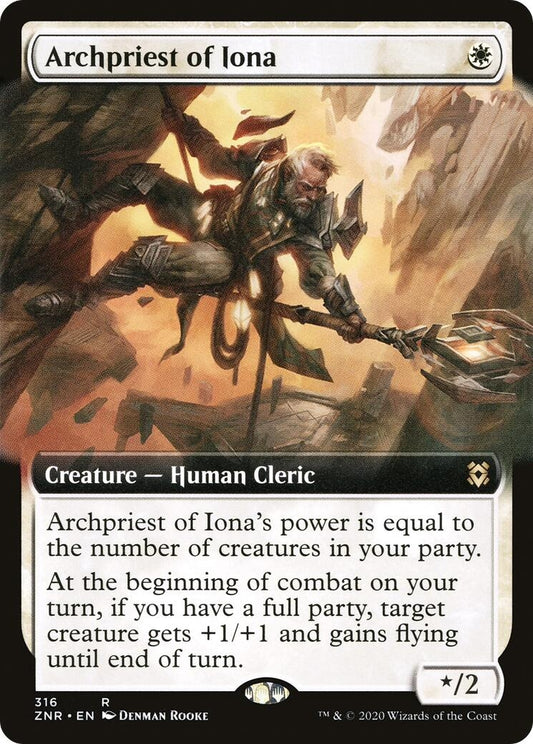 Image for Archpriest of Iona (Extended Art) (316) (Zendikar Rising) - Magic: The Gathering