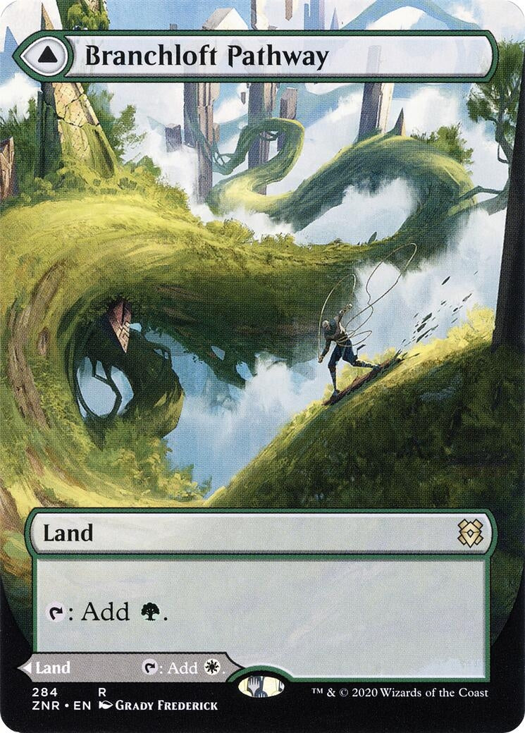 Image for Branchloft Pathway (Borderless) (284) (Zendikar Rising) - Magic: The Gathering