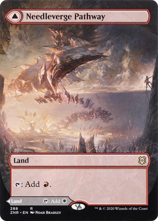 Image for Needleverge Pathway (Borderless) (288) (Zendikar Rising) - Magic: The Gathering