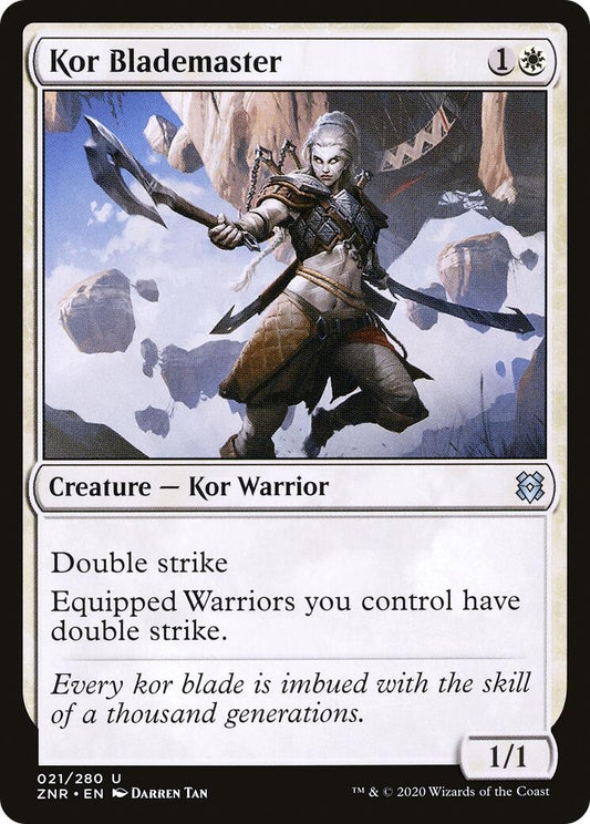 Image for Kor Blademaster (21) (Zendikar Rising) - Magic: The Gathering