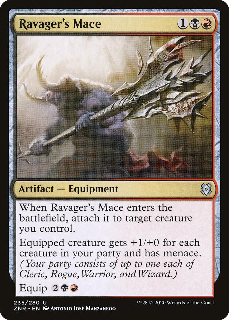 Image for Ravager's Mace (235) (Zendikar Rising) - Magic: The Gathering