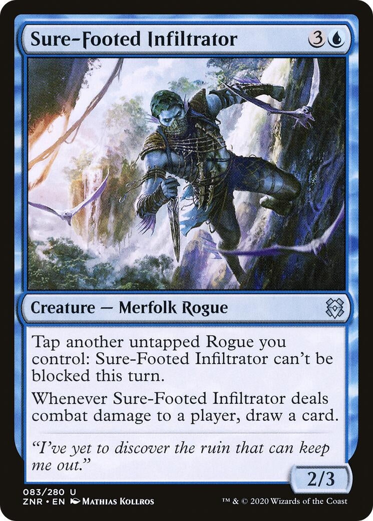 Image for Sure-Footed Infiltrator (83) (Zendikar Rising) - Magic: The Gathering