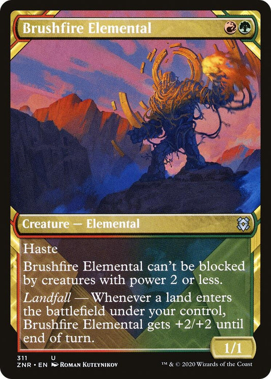 Image for Brushfire Elemental (Showcase) (311) (Zendikar Rising) - Magic: The Gathering