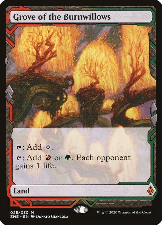 Image for Grove of the Burnwillows (25) (Zendikar Rising Expeditions) - Magic: The Gathering