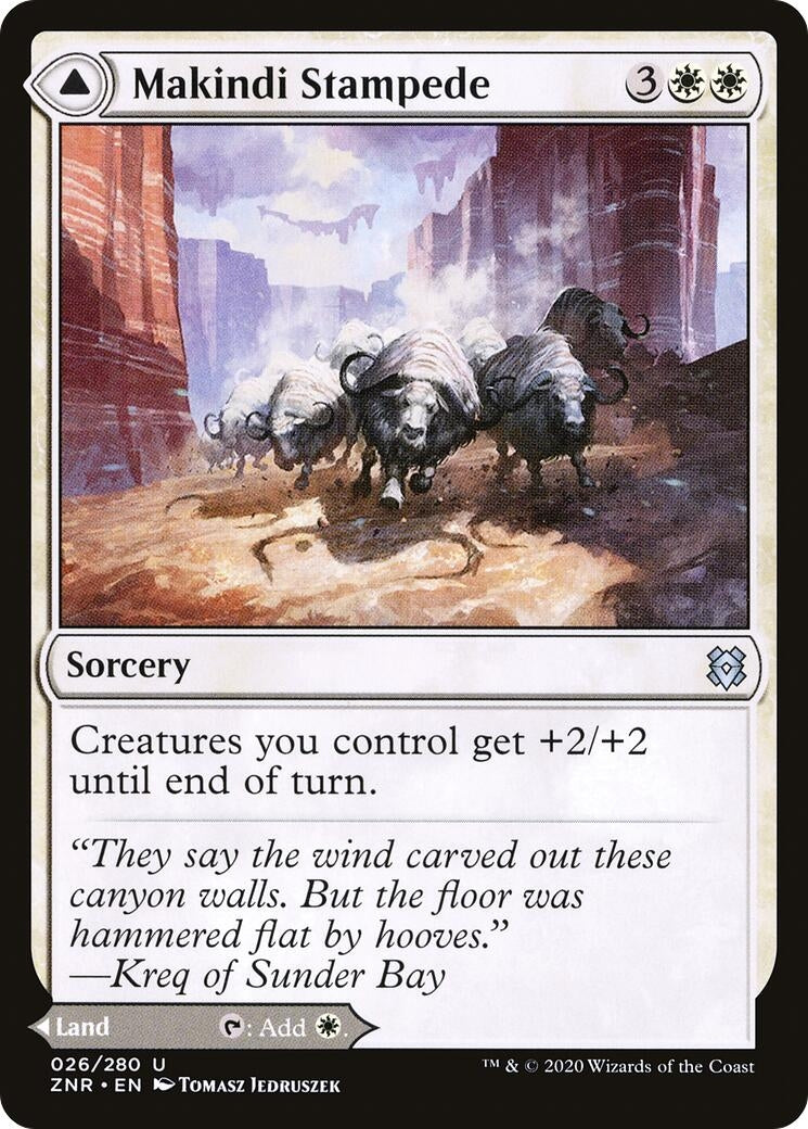 Image for Makindi Stampede (26) (Zendikar Rising) - Magic: The Gathering