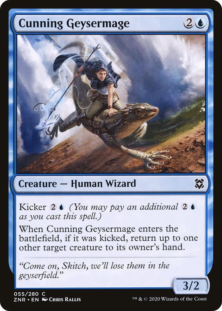 Image for Cunning Geysermage (55) (Zendikar Rising) - Magic: The Gathering