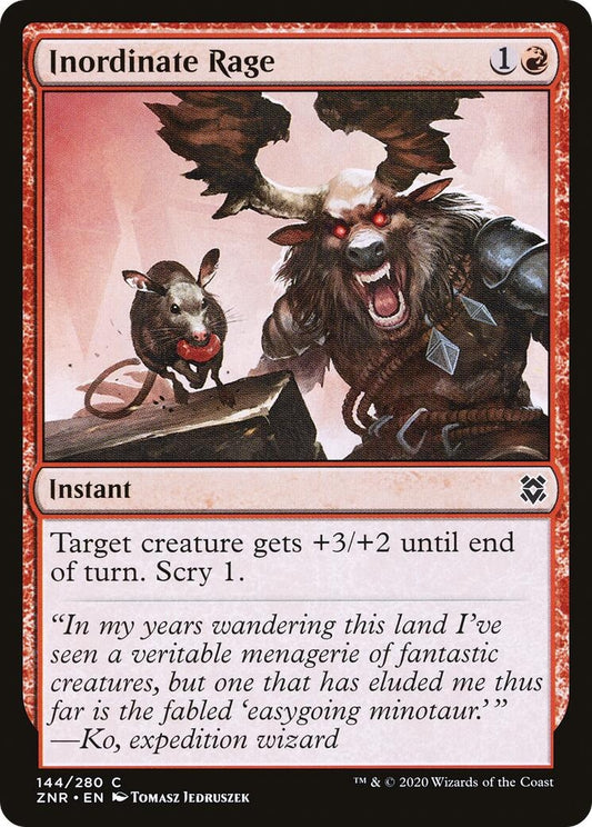 Image for Inordinate Rage (144) (Zendikar Rising) - Magic: The Gathering