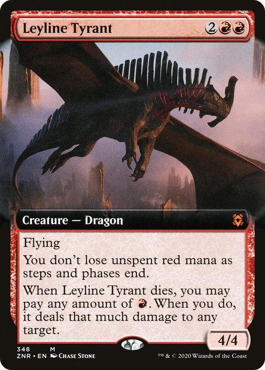Image for Leyline Tyrant (Extended Art) (348) (Zendikar Rising) - Magic: The Gathering