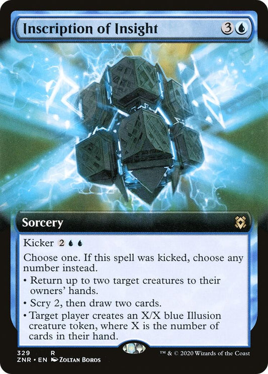 Image for Inscription of Insight (Extended Art) (329) (Zendikar Rising) - Magic: The Gathering