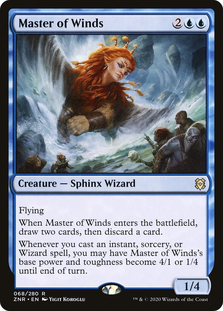 Image for Master of Winds (68) (Zendikar Rising) - Magic: The Gathering