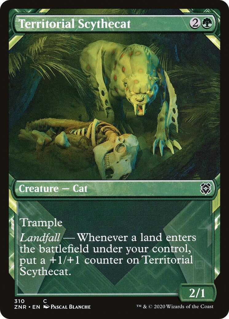 Image for Territorial Scythecat (Showcase) (310) (Zendikar Rising) - Magic: The Gathering