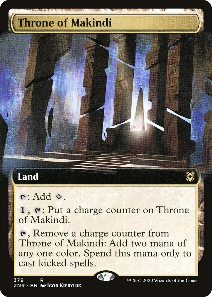 Image for Throne of Makindi (Extended Art) (379) (Zendikar Rising) - Magic: The Gathering