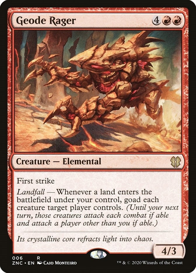 Image for Geode Rager (6) (Commander: Zendikar Rising) - Magic: The Gathering