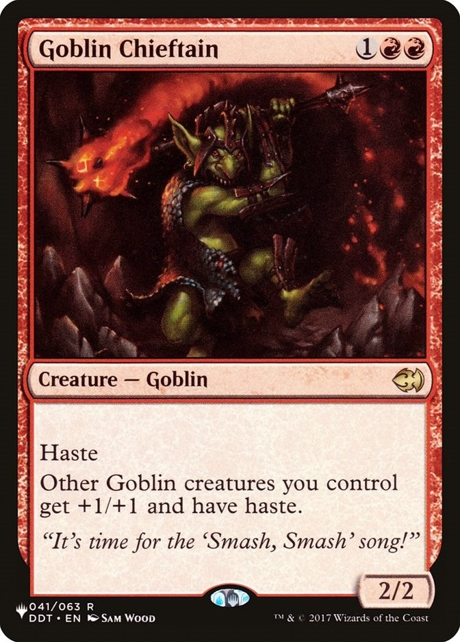 Image for Goblin Chieftain (041/063) (The List Reprints) - Magic: The Gathering