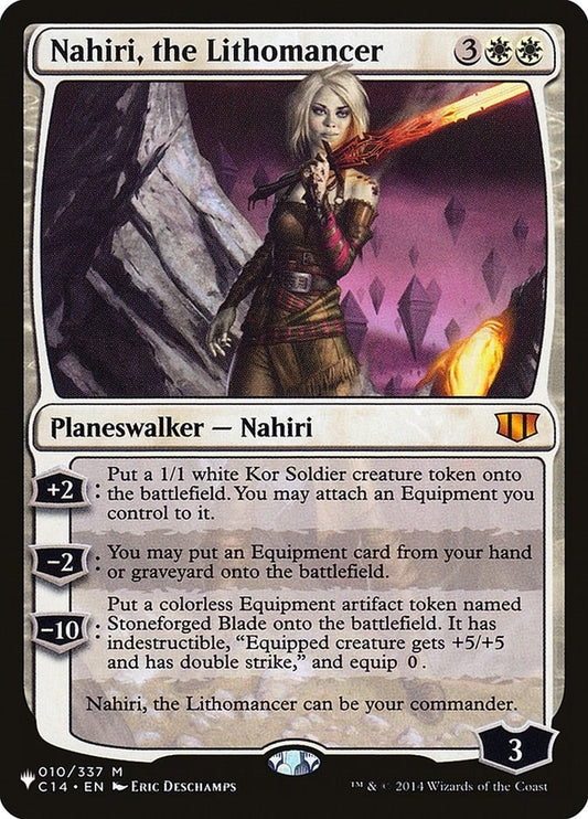 Image for Nahiri, the Lithomancer (010/337) (The List Reprints) - Magic: The Gathering
